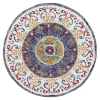 Sindy SIN-AT White Area Rug 6 ft. Round
