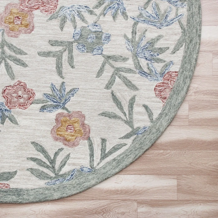 Rugs Town 54161 Ivory 4' X 4' Round Rug