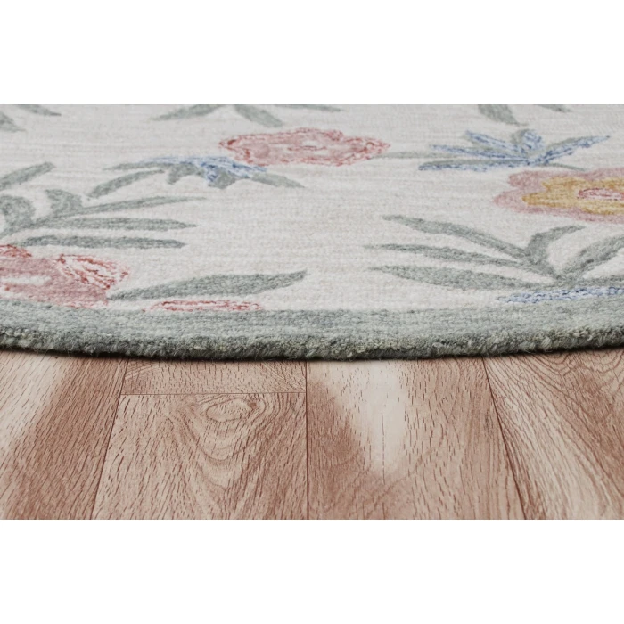 Rugs Town 54161 Ivory 4' X 4' Round Rug