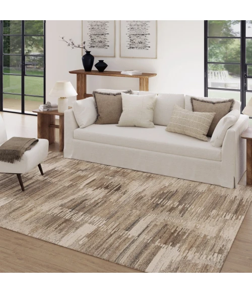 Rugs Town Stria Brown Monterey 9ft. x 12ft. Rect. Rug