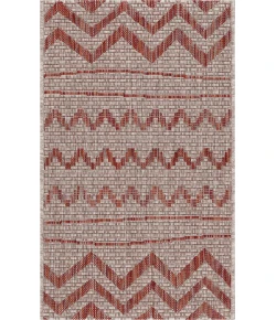 LR Home Sun Shower 81244 Beige/ Red 1'10