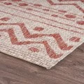 Rugs Town Shower 81244 Beige/ Red 1'10" X 3'0 Rect. Rug
