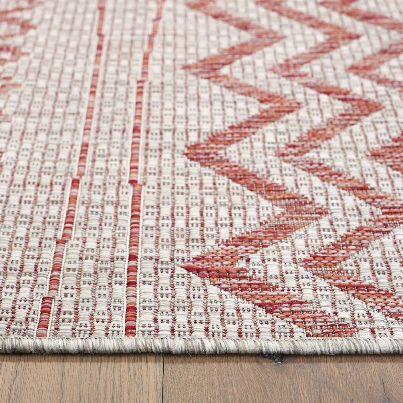 Rugs Town Shower 81244 Beige/ Red 1'10" X 3'0 Rect. Rug
