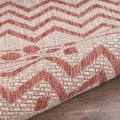 Rugs Town Shower 81244 Beige/ Red 1'10" X 3'0 Rect. Rug