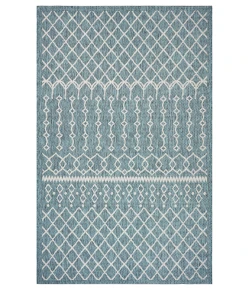 LR Home Sun Shower 81247 Blue/ Gray 3' X 5' Rect. Rug