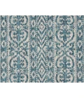 LR Home Sun Shower 81250 Teal/ Beige 7'-6" X 7'-6" Round Rug
