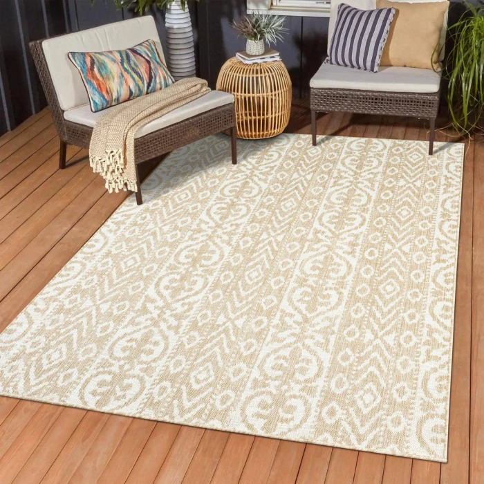 Rugs Town Beige SUNSH 6ft.6in. x 9ft. Rectangle Rug