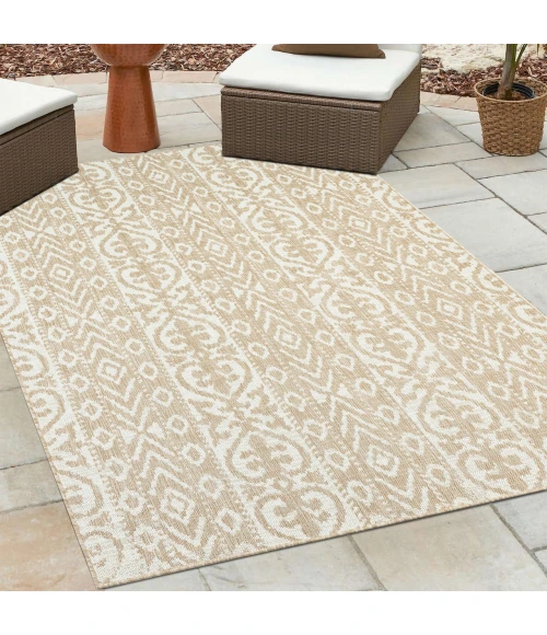 LR Home Sunshower Beige SUNSH 6ft.6in. x 9ft. Rectangle Rug