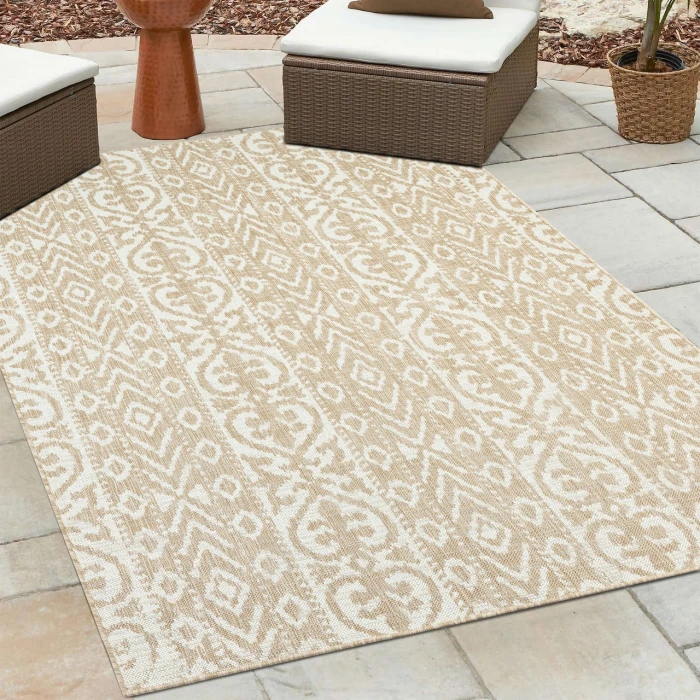 Rugs Town Beige SUNSH 6ft.6in. x 9ft. Rectangle Rug