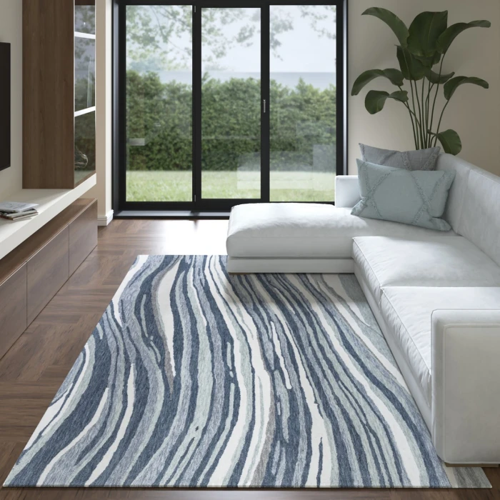 Rugs Town Blue TAHOE 9ft. x 12ft. Rectangle Rug