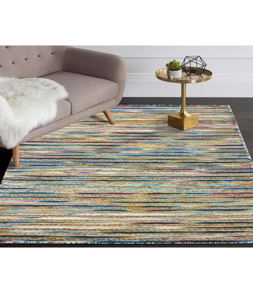 LR Home TOPANGA 81324 Lapis Blue 5' X 7'9 Rect. Rug