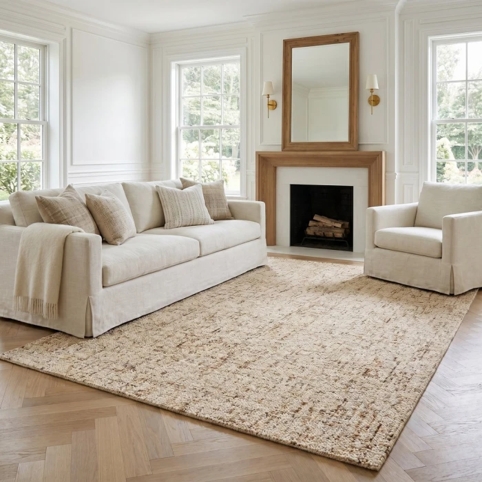 LR Home Trace Tan Ellington 9ft. x 12ft. Rect. Rug