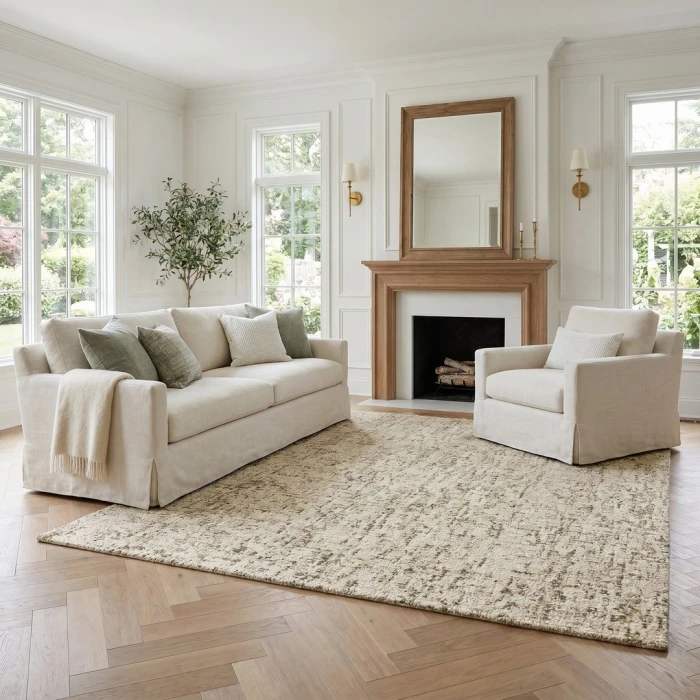 LR Home Trace Green Ellington 9ft. x 12ft. Rect. Rug