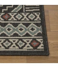 LR Home Tribu Black TRIBU 5ft. x 7ft. Rectangle Rug