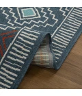 LR Home Tribu Blue TRIBU 5ft. x 7ft. Rectangle Rug