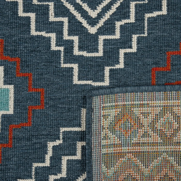 Rugs Town Blue TRIBU 8ft. x 9ft.9in. Rectangle Rug