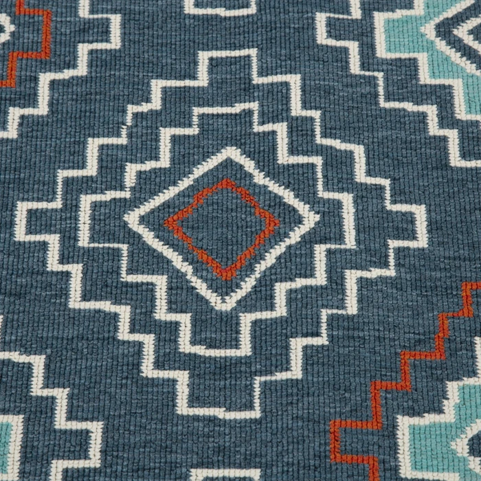 Rugs Town Blue TRIBU 8ft. x 9ft.9in. Rectangle Rug