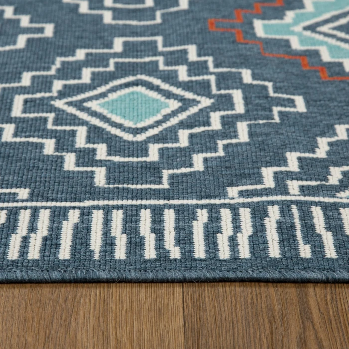 Rugs Town Blue TRIBU 8ft. x 9ft.9in. Rectangle Rug