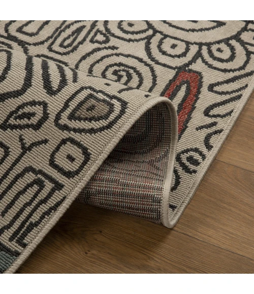 LR Home Tribu Beige TRIBU 2ft. x 3ft. Rectangle Rug