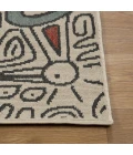 LR Home Tribu Beige TRIBU 2ft. x 3ft. Rectangle Rug