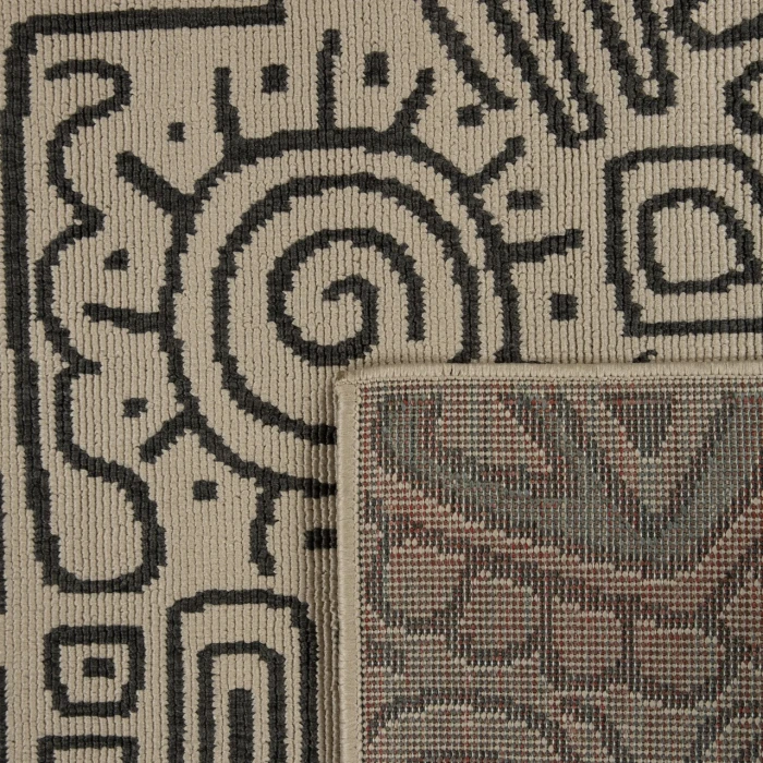 Rugs Town Beige TRIBU 5ft. x 7ft. Rectangle Rug