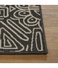 LR Home Tribu Black TRIBU 2ft. x 3ft. Rectangle Rug