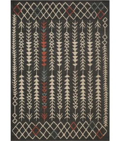 LR Home Tribu Black TRIBU 8ft. x 9ft.9in. Rectangle Rug