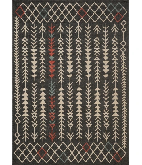 Rugs Town Tribu Black TRIBU 8ft. x 9ft.9in. Rectangle Rug