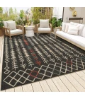 Rugs Town Tribu Black TRIBU 8ft. x 9ft.9in. Rectangle Rug