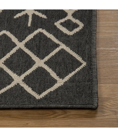 Rugs Town Tribu Black TRIBU 8ft. x 9ft.9in. Rectangle Rug