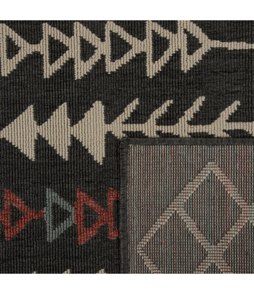 Rugs Town Tribu Black TRIBU 8ft. x 9ft.9in. Rectangle Rug