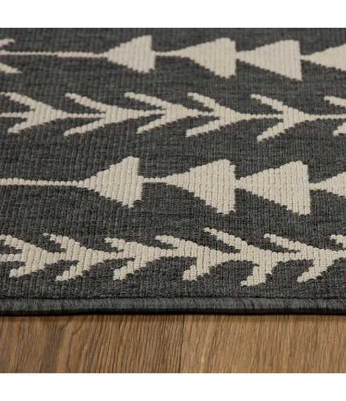Rugs Town Tribu Black TRIBU 8ft. x 9ft.9in. Rectangle Rug