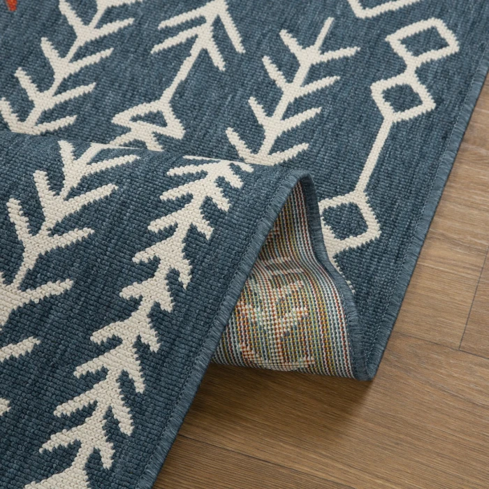 Rugs Town Blue TRIBU 8ft. x 9ft.9in. Rectangle Rug