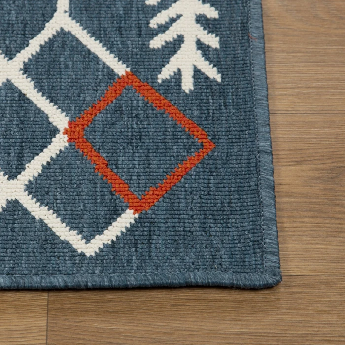 Rugs Town Blue TRIBU 8ft. x 9ft.9in. Rectangle Rug