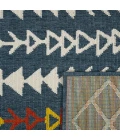 LR Home Tribu Blue TRIBU 5ft. x 7ft. Rectangle Rug