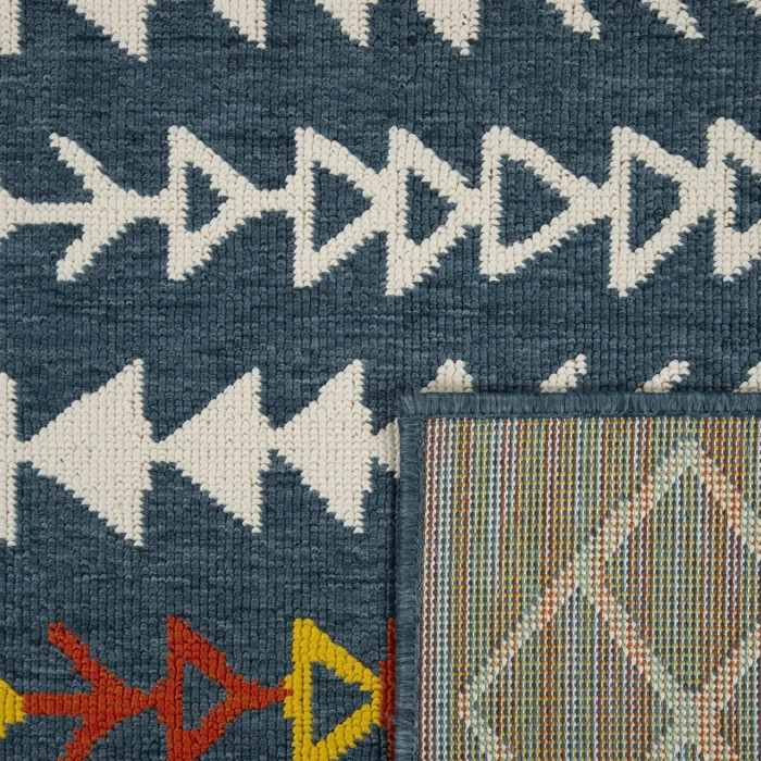 Rugs Town Blue TRIBU 8ft. x 9ft.9in. Rectangle Rug