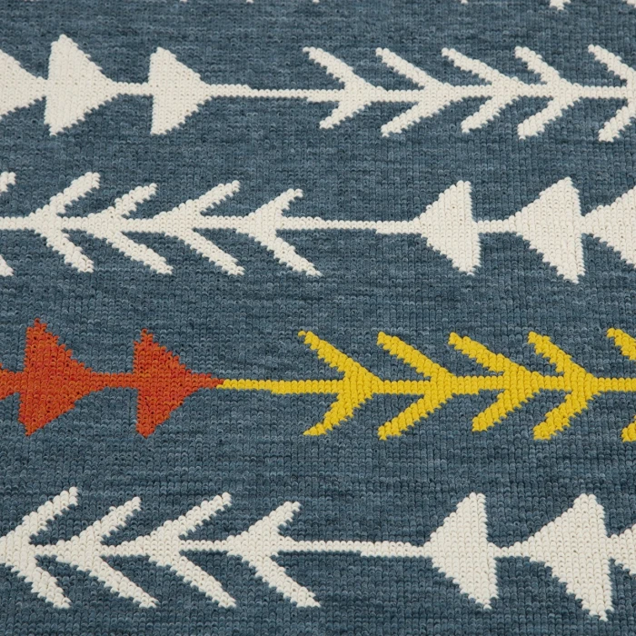 Rugs Town Blue TRIBU 8ft. x 9ft.9in. Rectangle Rug