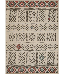 LR Home Tribu Beige TRIBU 5ft. x 7ft. Rectangle Rug