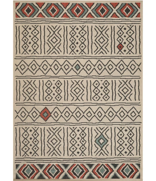 LR Home Tribu Beige TRIBU 2ft. x 3ft. Rectangle Rug