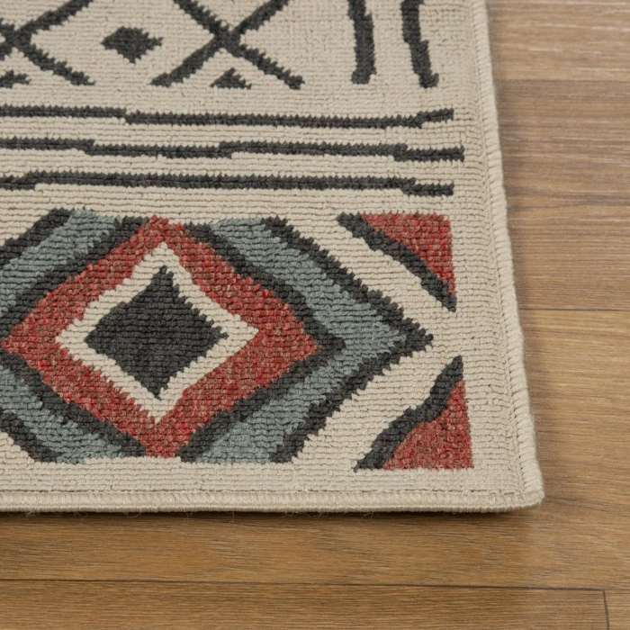 Rugs Town Beige TRIBU 8ft. x 9ft.9in. Rectangle Rug
