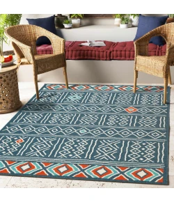 LR Home Tribu Blue TRIBU 5ft. x 7ft. Rectangle Rug