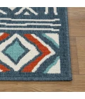 LR Home Tribu Blue TRIBU 2ft. x 3ft. Rectangle Rug