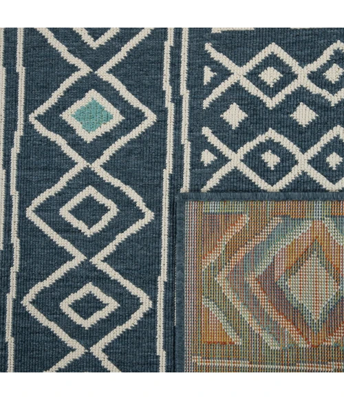 LR Home Tribu Blue TRIBU 2ft. x 3ft. Rectangle Rug