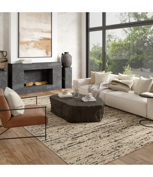 LR Home Valour Beige VALOU 5ft. x 7ft.9in. Rectangle Rug