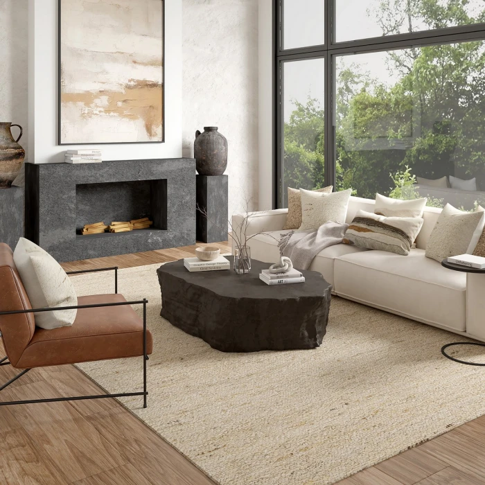 Rugs Town Beige VALOU 7ft.9in. x 9ft.9in. Rectangle Rug