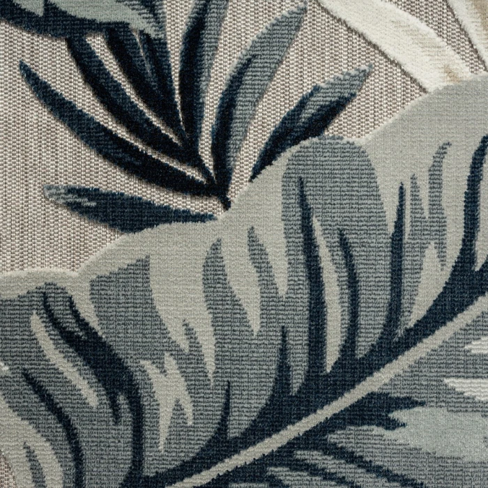 LR Home Veranda 82101 Beige/ Blue 5'0" X 7'0 Rect. Rug