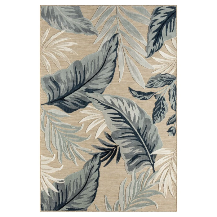 LR Home Veranda 82102 Natural Blue 5'0" X 7'0 Rect. Rug