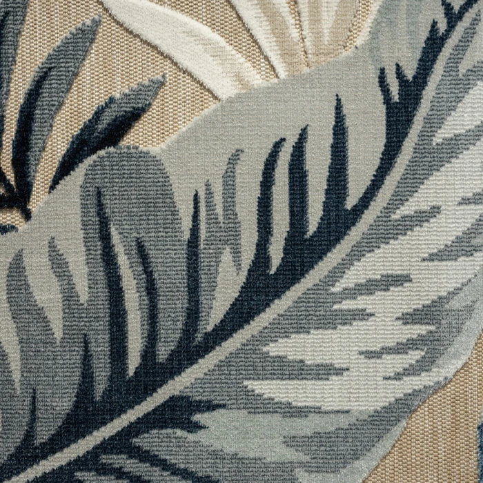 LR Home Veranda 82102 Natural Blue 5'0" X 7'0 Rect. Rug