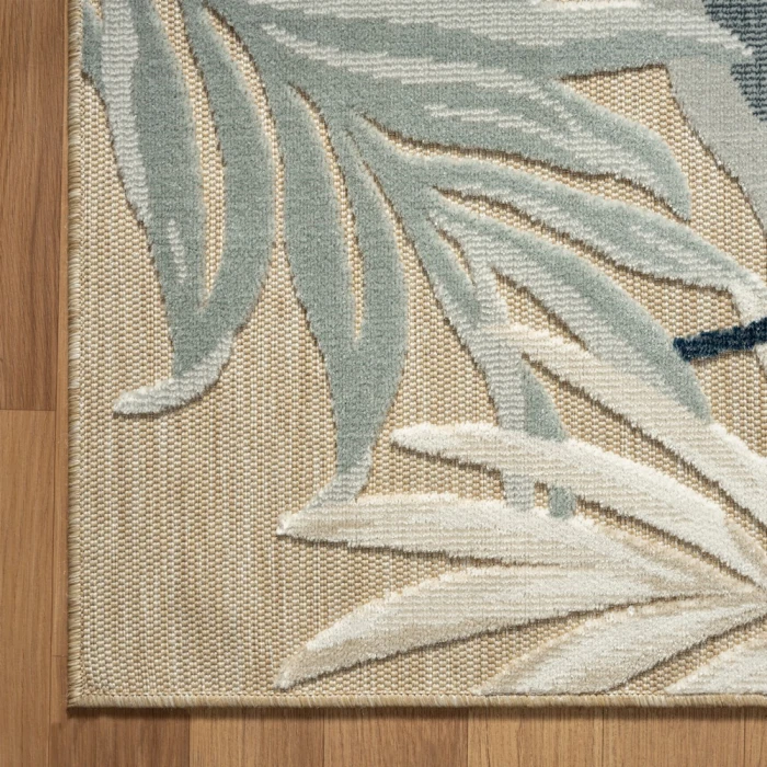 LR Home Veranda 82102 Natural Blue 5'0" X 7'0 Rect. Rug