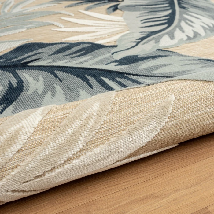 LR Home Veranda 82102 Natural Blue 5'0" X 7'0 Rect. Rug